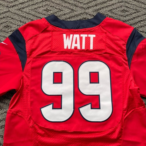 Mens Nike On Field Houston Texans JJ Watt Red Football Stitched Jersey Size 44 - Picture 6 of 6